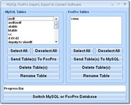 MySQL FoxPro Import, Export & Convert Software screenshot